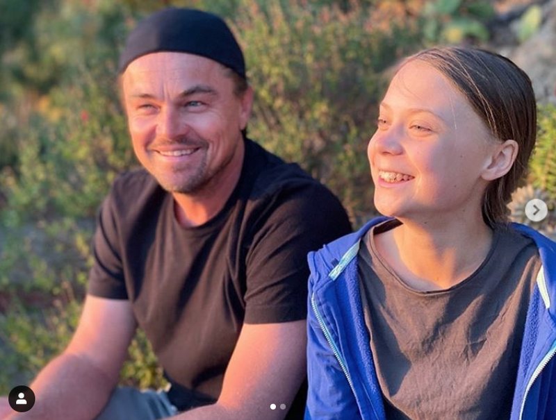 Leonardo DiCaprio och Greta Thunberg Leonardo DiCaprio och Greta Thunberg